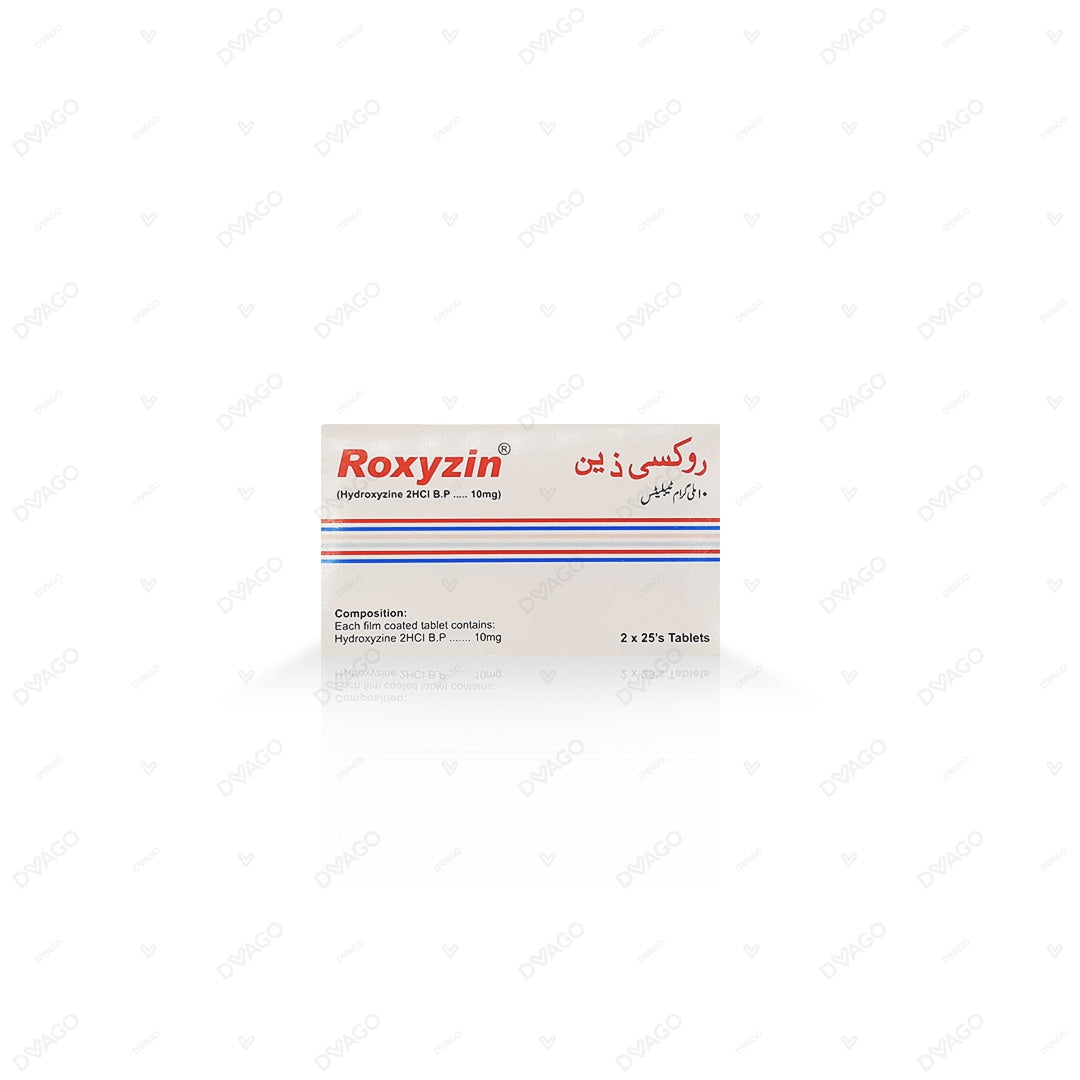 Roxyzin Tablets 10mg (1 Strip = 10 Tablets)