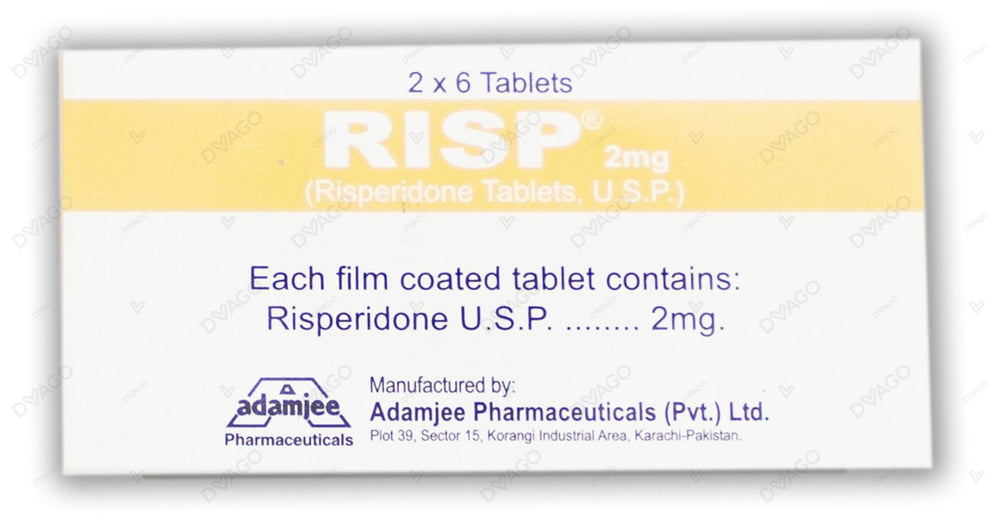 Risp Tablets 2mg (1 Box = 2 Strips) (1 Strip = 6 Tablets)