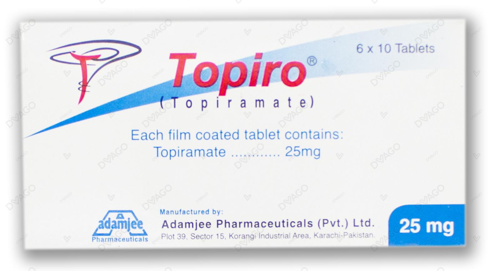 Topiro Tablets 25mg (1 Strip = 10 Tablets)