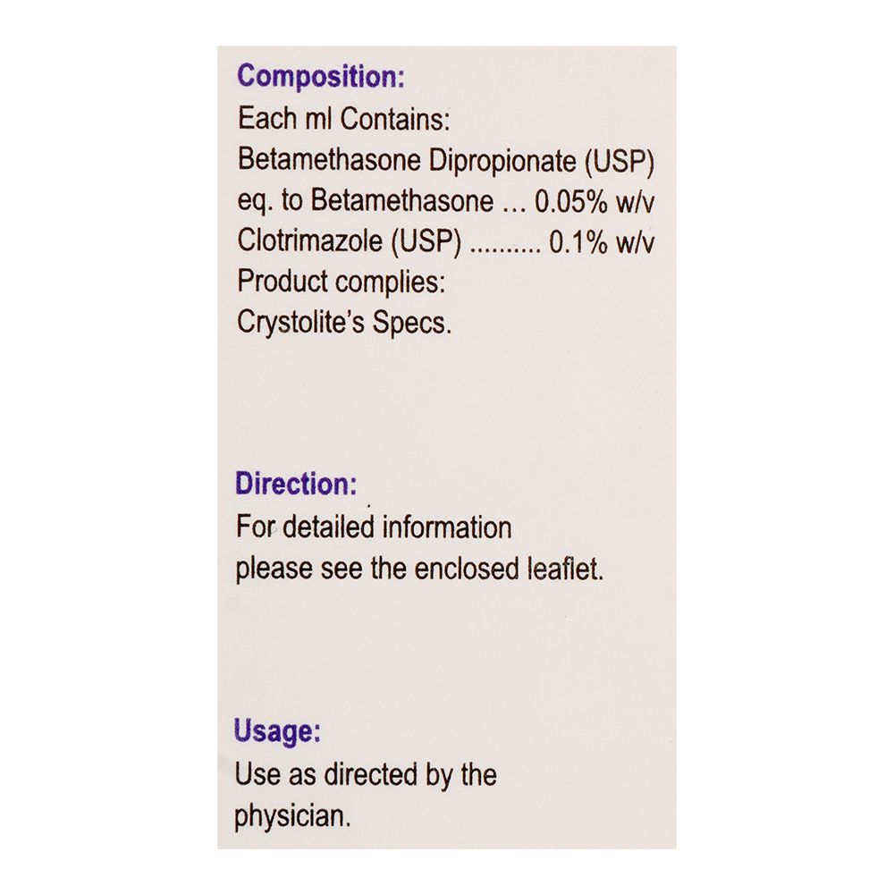 Crystolite Pharmaceuticals Valisone-C Creamy Lotion, 60ml product image 3 - Mamasjan