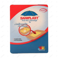 Saniplast Aqua Waterproof Bandage Square (Box = 20Pcs)