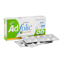 PharmEvo Ad Folic OD Tablet, 600mcg, 30-Pack product image - Mamasjan
