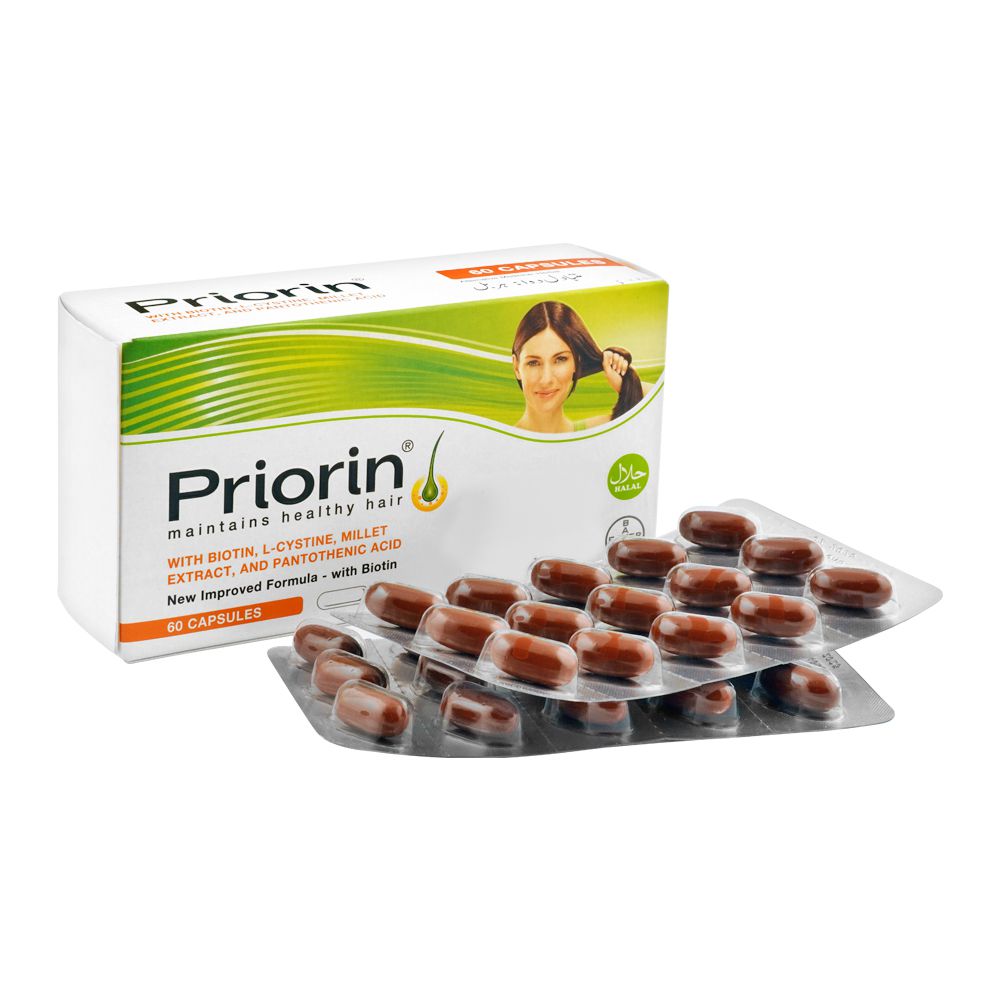 Bayer Pharmaceuticals Priorin Capsule, Maintains Healthy Hair, 60-Pack product image - Mamasjan