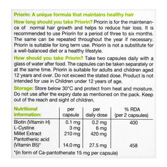 Bayer Pharmaceuticals Priorin Capsule, Maintains Healthy Hair, 60-Pack product image 3 - Mamasjan