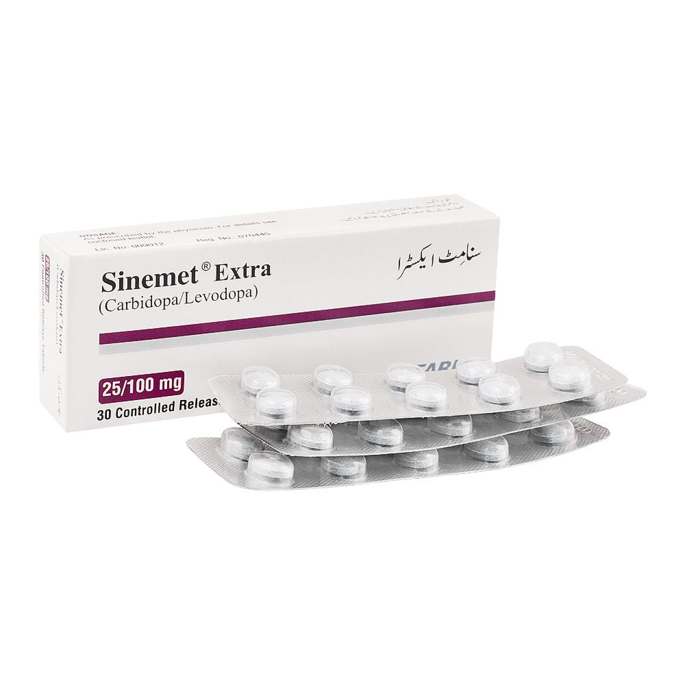 Searle Sinemet Extra Tablet, 25/100mg, 30-Pack product image - Mamasjan