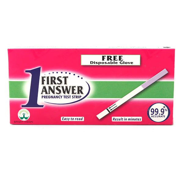 First Answer Pregnancy Test Strip