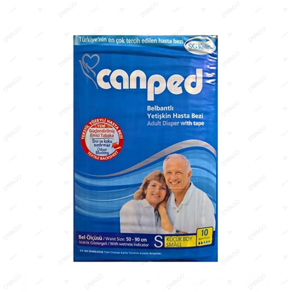 Canped Adult Diapers Size Small 10Pcs