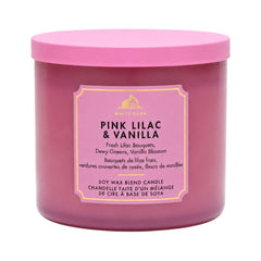 BATH & BODY WORKS PINK LILAC & VANILLA CANDLE 3 WICK 411 GM Default Title - MamasJan Makeup
