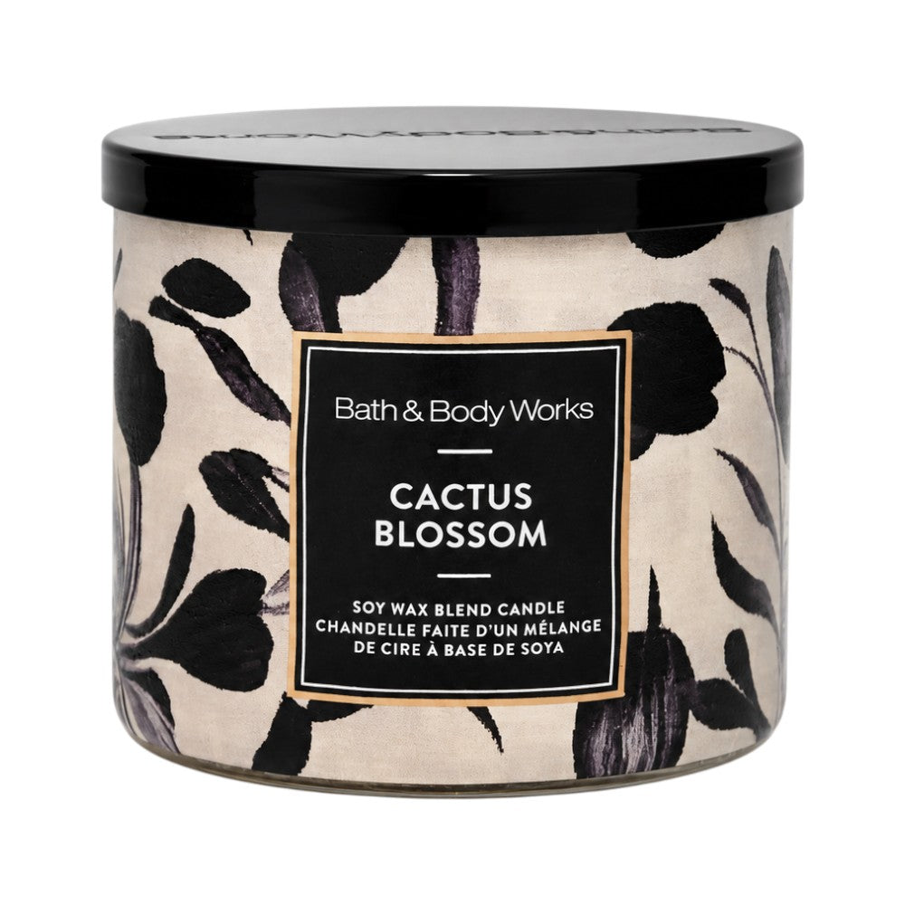 BATH & BODY WORKS CACTUS BLOSSOM CANDLE 3 WICK 411 GM Default Title - MamasJan Makeup