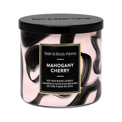 BATH & BODY WORKS MAHOGANY CHERRY CANDLE 3 WICK 411 GM Default Title - MamasJan Makeup