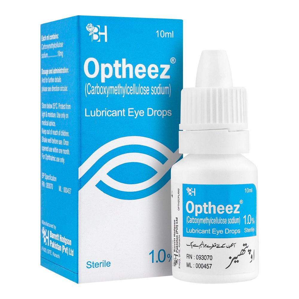 Barrett Hodgson Optheez Lubricant Eye Drops, 10ml product image - Mamasjan