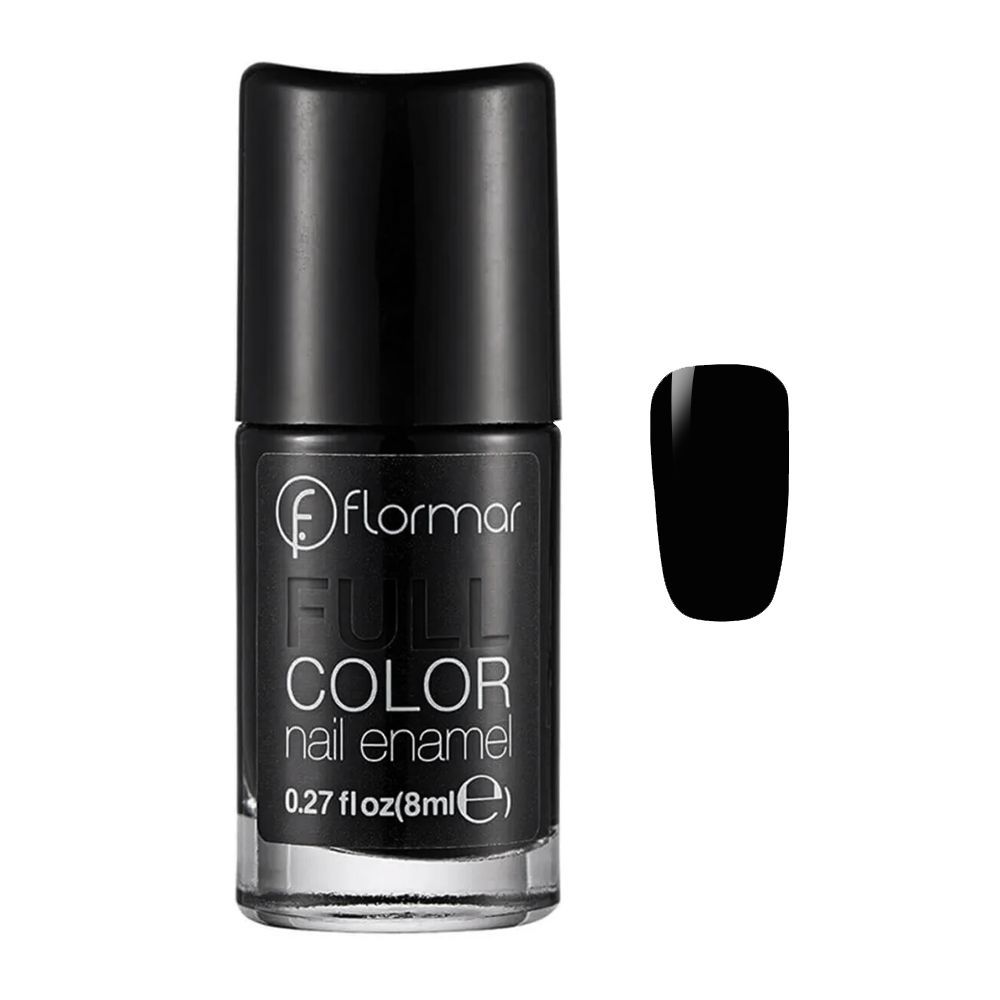 FLORMAR FC32 NAIL ENAMEL VICTORY OF BLACK Default Title - MamasJan Makeup