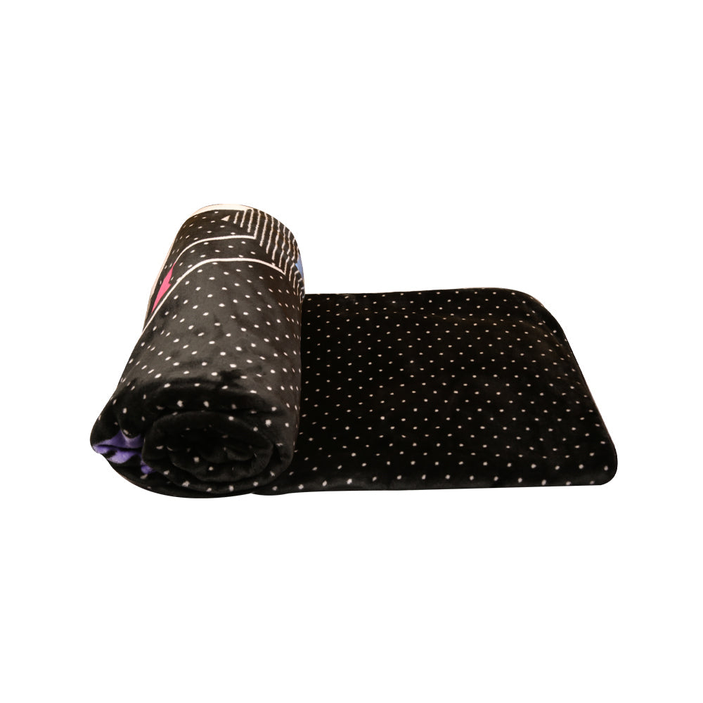 Piel Blanket Printed 220X240 Pc Black with lines - MamasJan Household