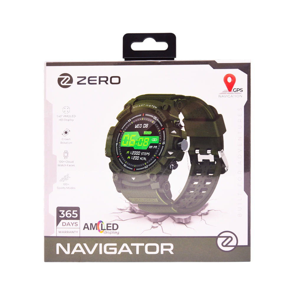 ZERO WATCH NAVIGATOR GREEN Default Title - MamasJan Gift counter