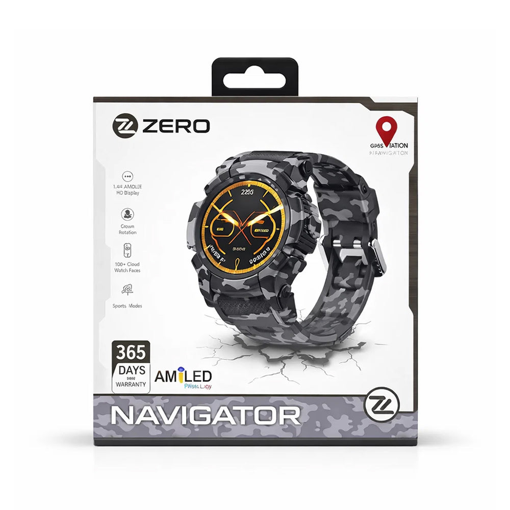 ZERO WATCH NAVIGATOR CAMOU GRAY Default Title - MamasJan Gift counter