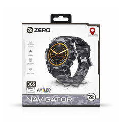 ZERO WATCH NAVIGATOR CAMOU GRAY Default Title - MamasJan Gift counter