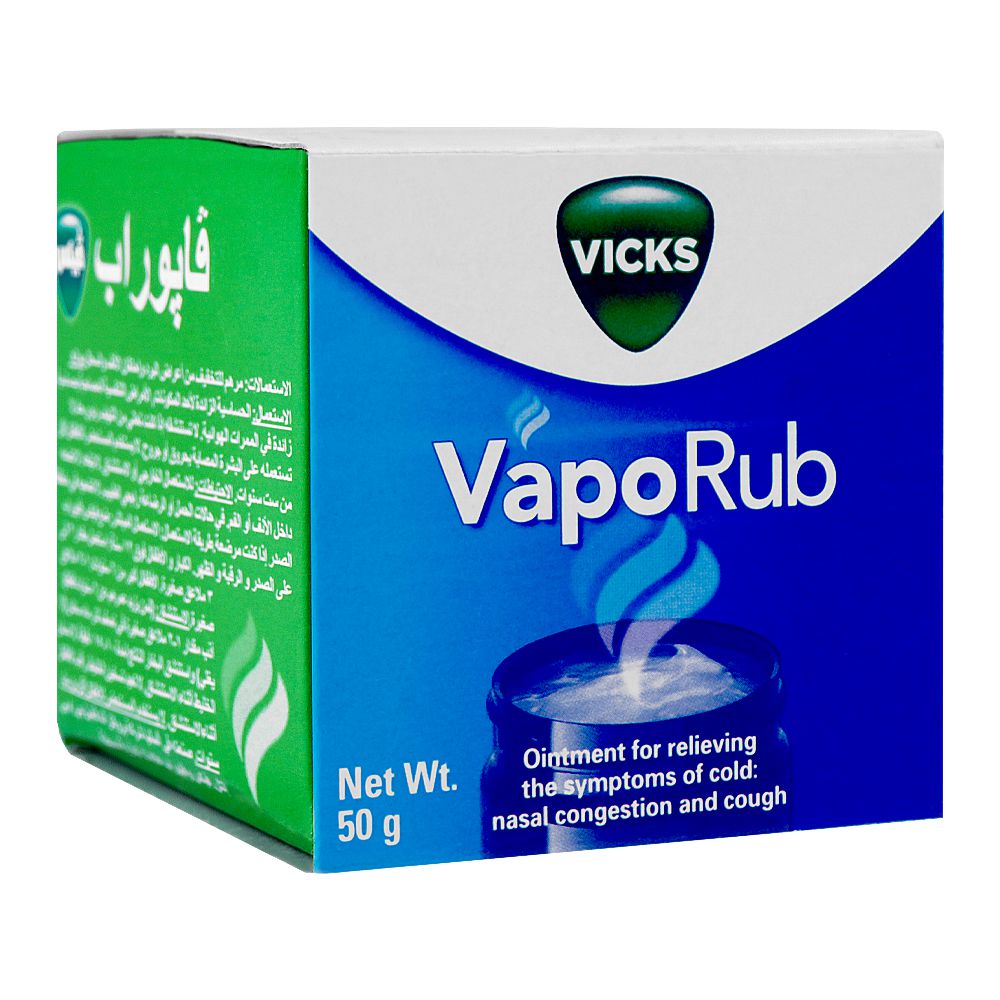 GSK Vicks Vapo Rub Ointment For Cold Relief, 50g product image - Mamasjan