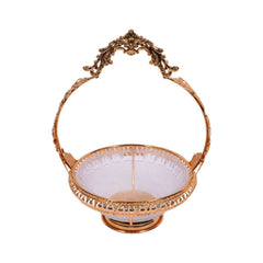 BOWL WITH HANDLE IR HY0111 Default Title - MamasJan Decoration