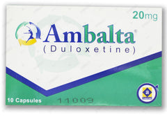 Ambalta Capsules 20mg (1 Box = 1 Strip) (1 Strip = 10 Capsules)