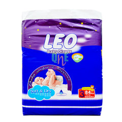 Leo Baby Diapers Mega Pack Medium Size 3 84Pcs