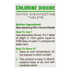 Zeal Pack Chlorine Dioxide Water Disinfecting Tablet, 20mg Each, 4-Pack product image 4 - Mamasjan