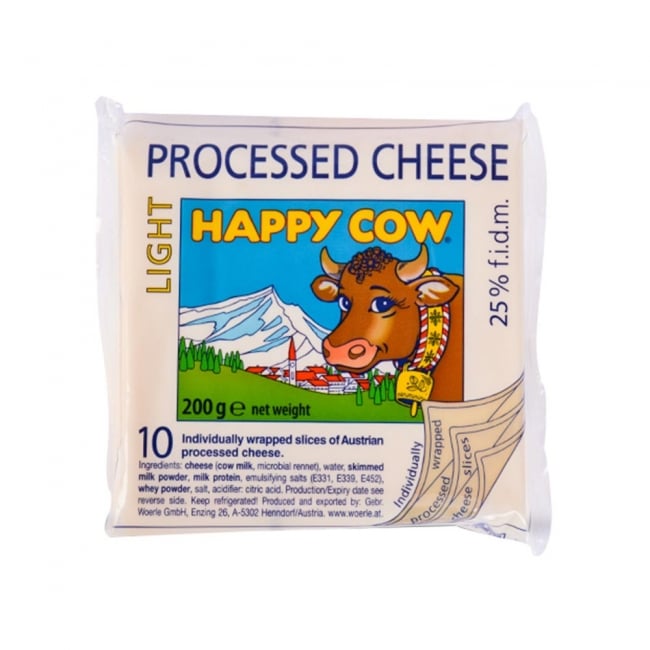 HAPPY COW CHEESE LOW FAT LIGHT 200 GM Default Title - MamasJan Grocery