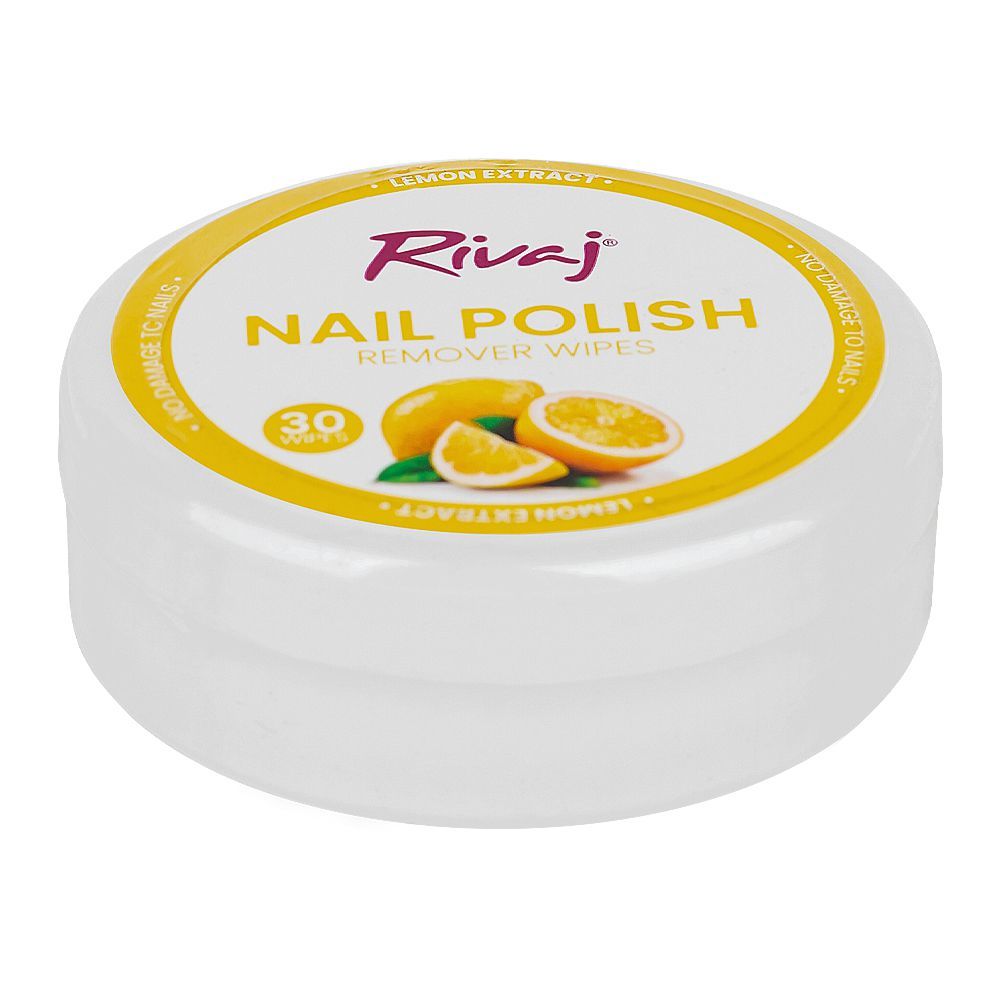 RIVAJ LEMON NAIL POLISH REMOVER WIPES Default Title - MamasJan skincare