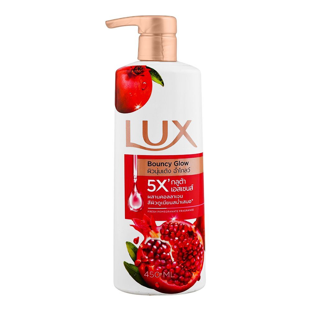 Lux Body Wash Bouncy Glow Fresh Pomegranate Fragrance 450Ml