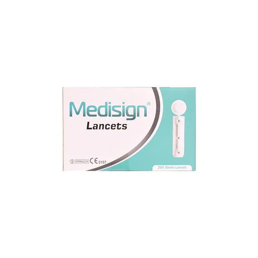 Medisign Blood Lancets (Box = 200 Lancets)