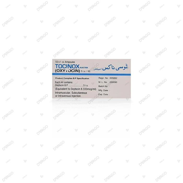 Tocinox Injection 5IU/ml (1 Box = 50 Injections)