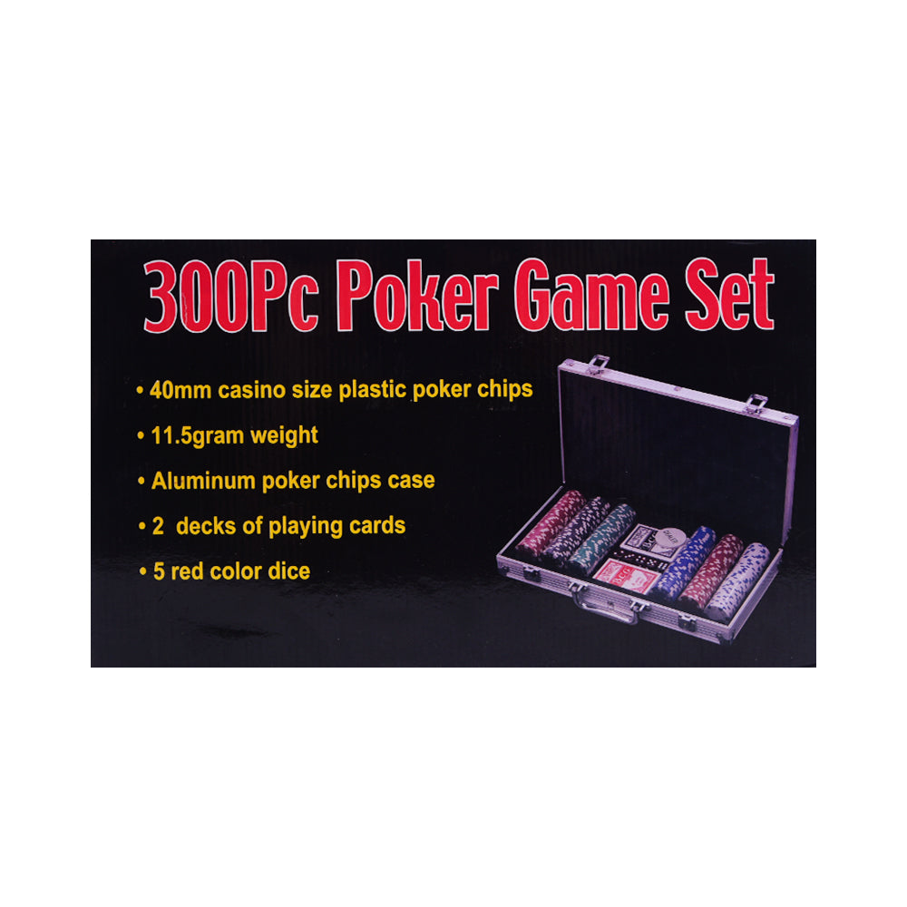 POCKER CHIP SET 300PC BRIEF CASE Default Title - MamasJan Toys