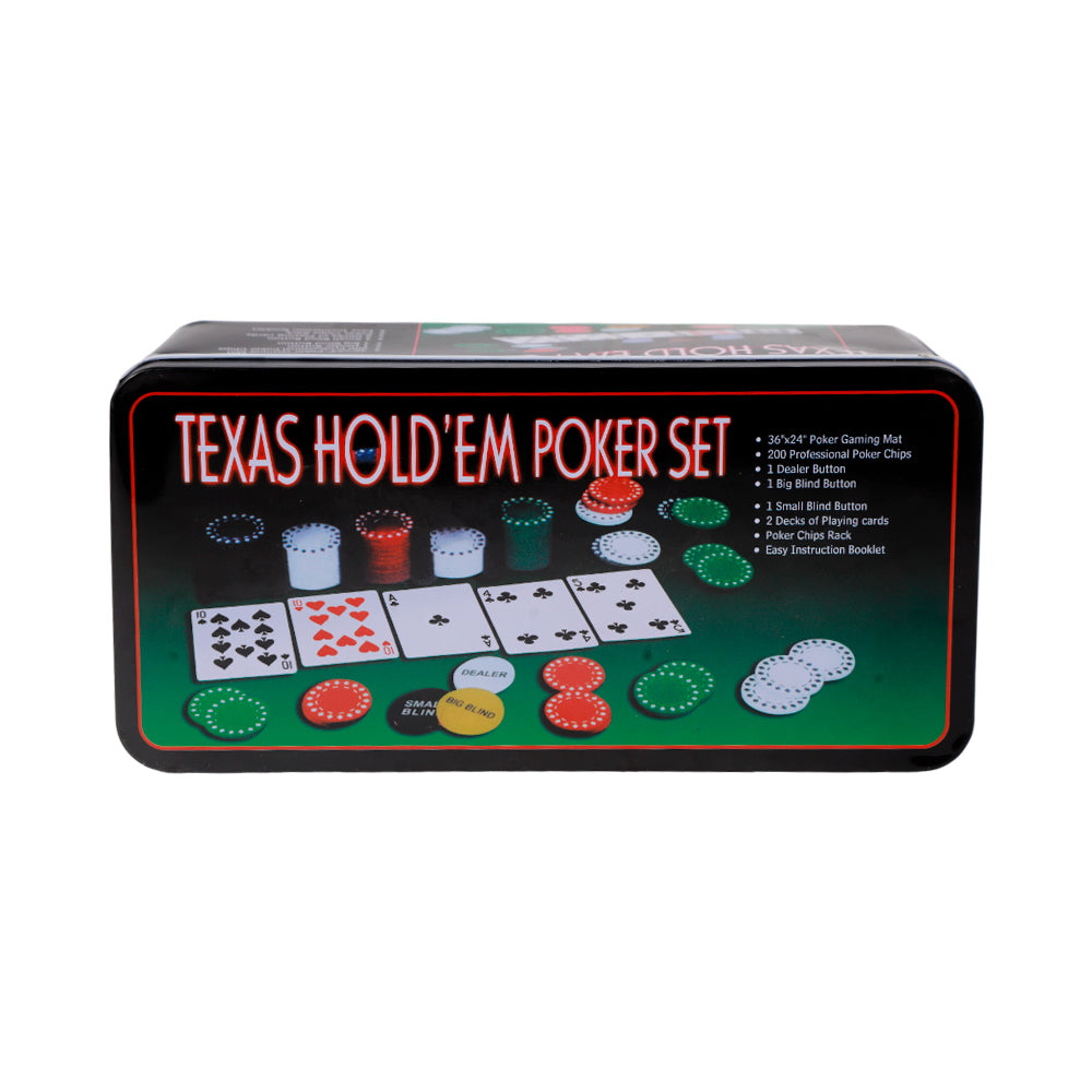 POCKER CHIP SET 200PC TIN BOX Default Title - MamasJan Toys