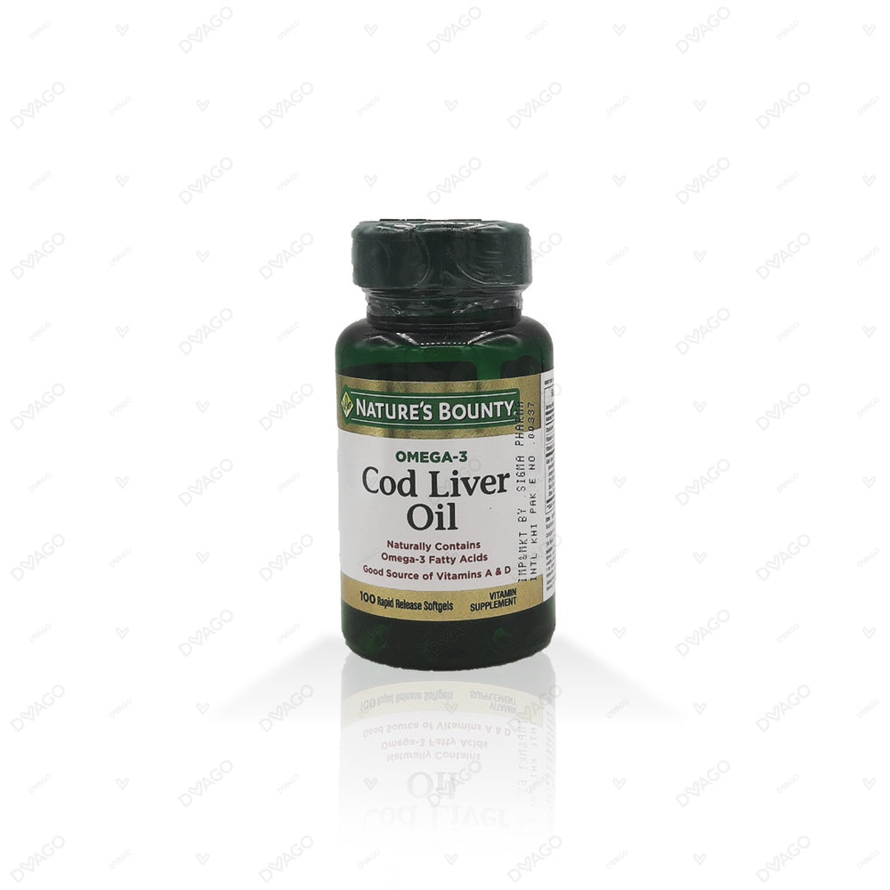 Natures Bounty Omega-3 Cod Liver Oil Softgels