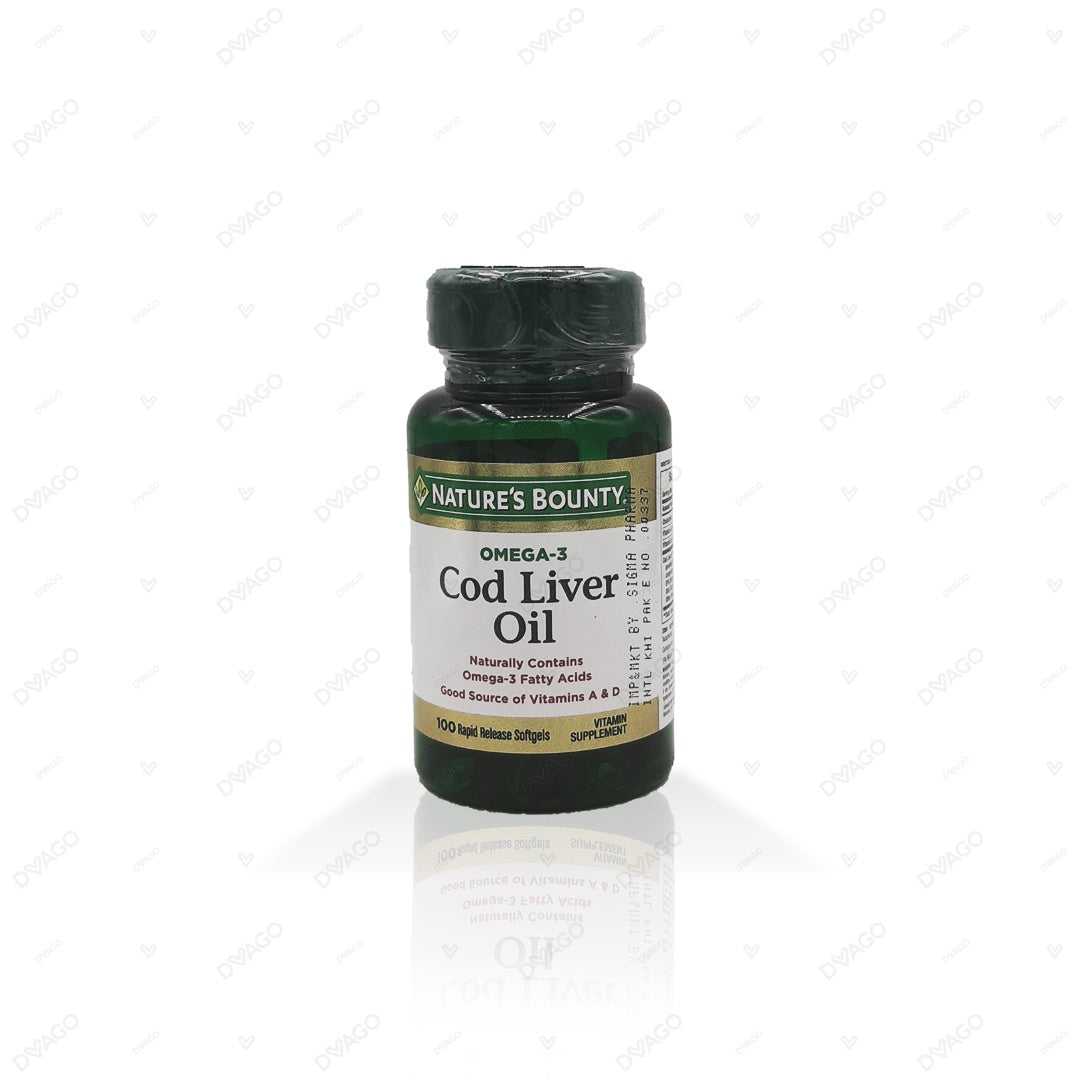 Natures Bounty Omega-3 Cod Liver Oil Softgels