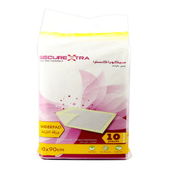 SecureXtra Disposable Dignity Sheet 60x90cm 10Pcs