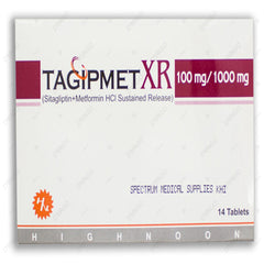 Tagipmet Tablets 100mg/1000mg (1 Strip = 7 Tablets)