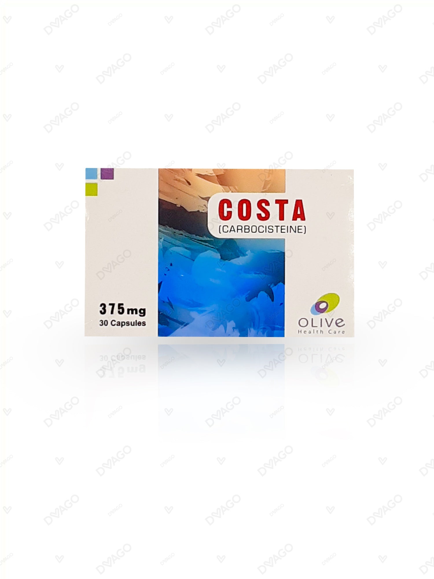 Costa Capsules 375mg (1 Box = 3 Strips) (1 Strip = 10 Capsules)