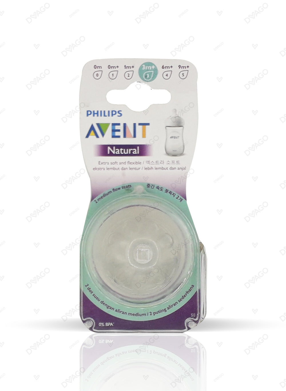 NATURAL II TEAT 3M PLUS VARIBLE 2S