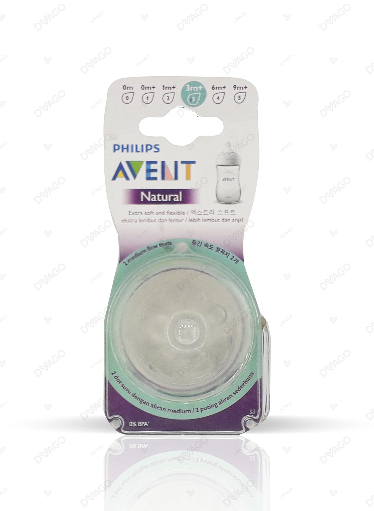 NATURAL II TEAT 3M PLUS VARIBLE 2S