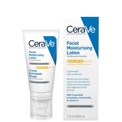 Cerave Cream Cleanser Facial Moisturizing Lotion Spf 50 52Ml