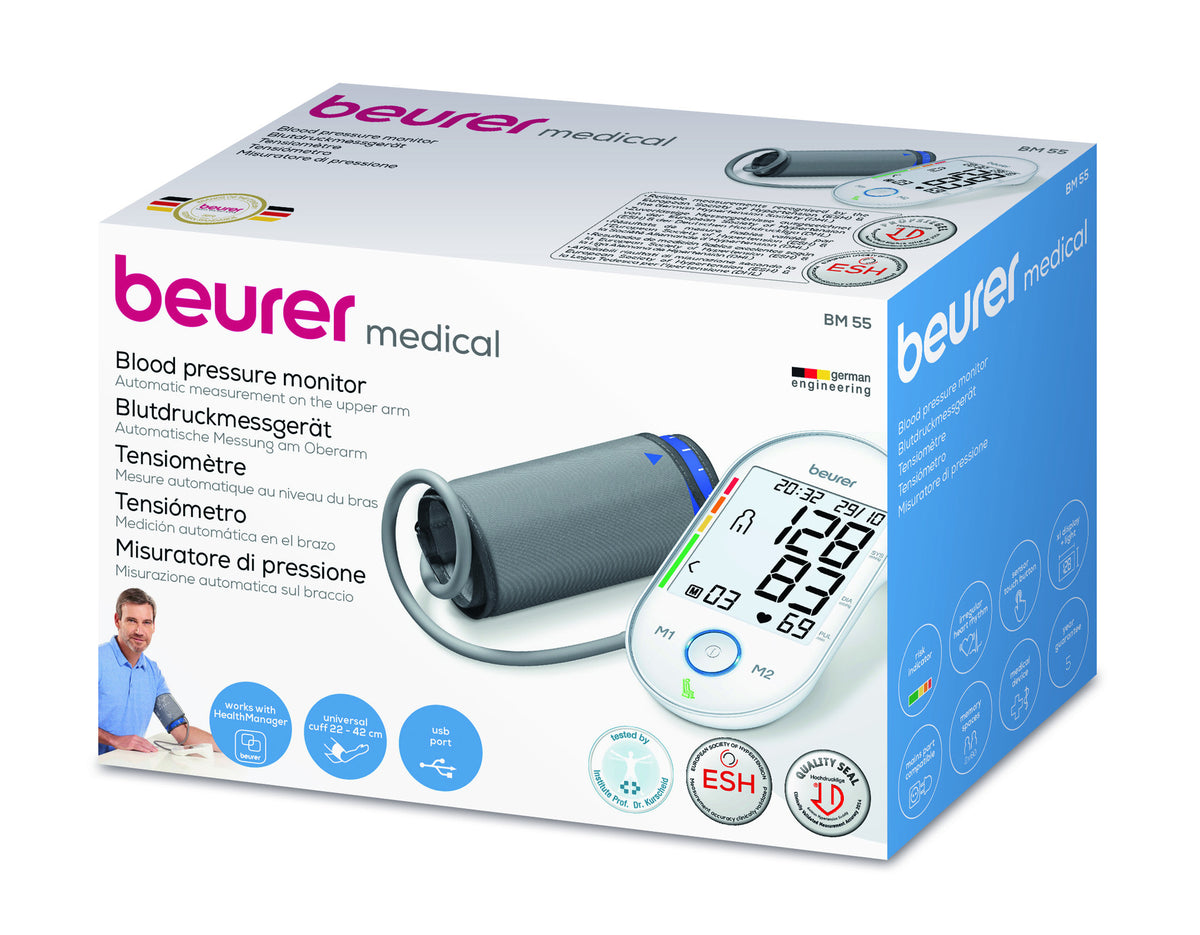 Beurer Upper Arm Blood Pressure Monitoring Device BM 55