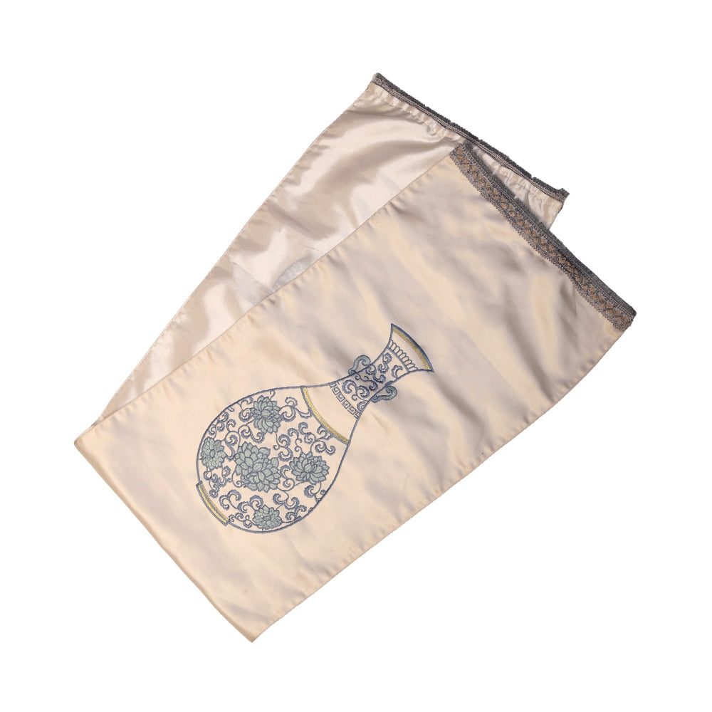 Table Runner Mat Wl-293-1-Gy 35X200 Pc Default Title - MamasJan s