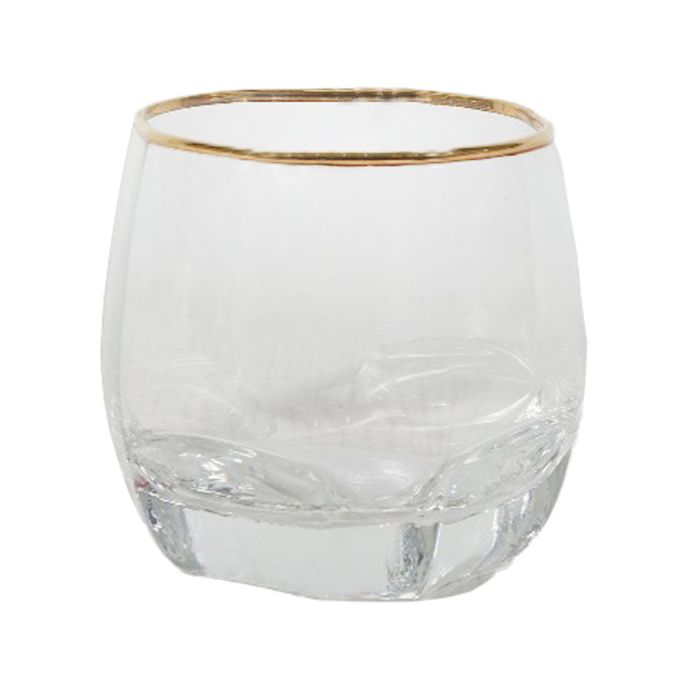 GLASS OCEAN CHARISAM ROCK GOLDEN 17112 PC (Pack 6) Default Title - MamasJan Crockery