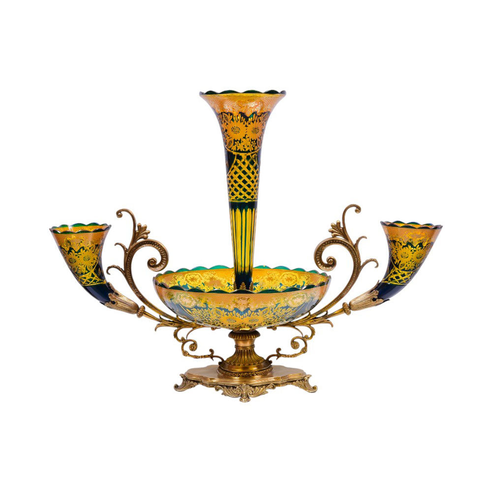 BOWL CRYSTAL BRASS EB3009-1-A1-C58 BASIC Default Title - MamasJan Décor
