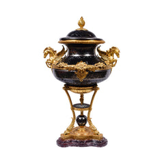 BOWL CANDY CRYSTAL BRASS E22025-1-PCT204-1 BASIC Default Title - MamasJan Decoration