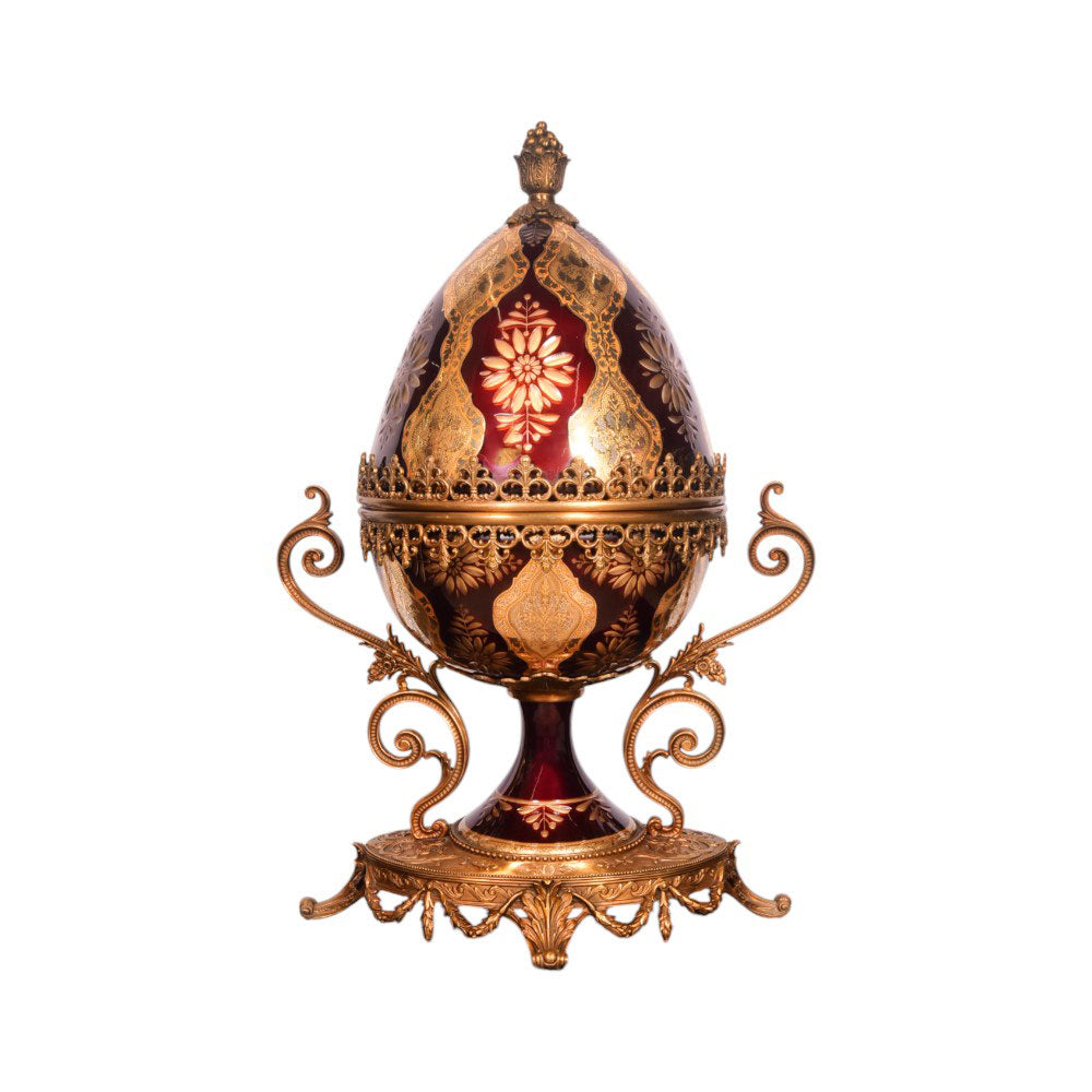 BOWL CANDY CRYSTAL BRASS E22008-1-PCT203-1 BASIC Default Title - MamasJan Decoration