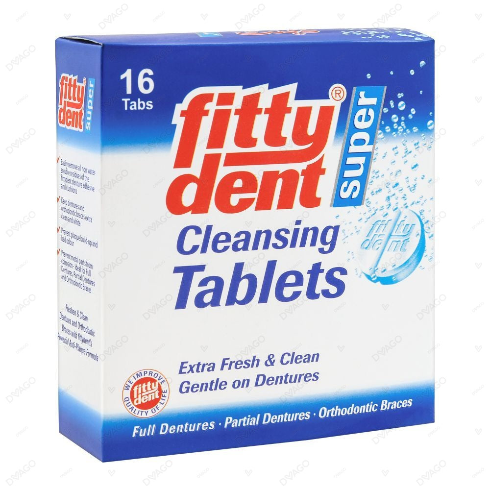 Fittydent Super Cleansing Tablets (1 Box = 4 Strips) (1 Strip = 4 Tablets)