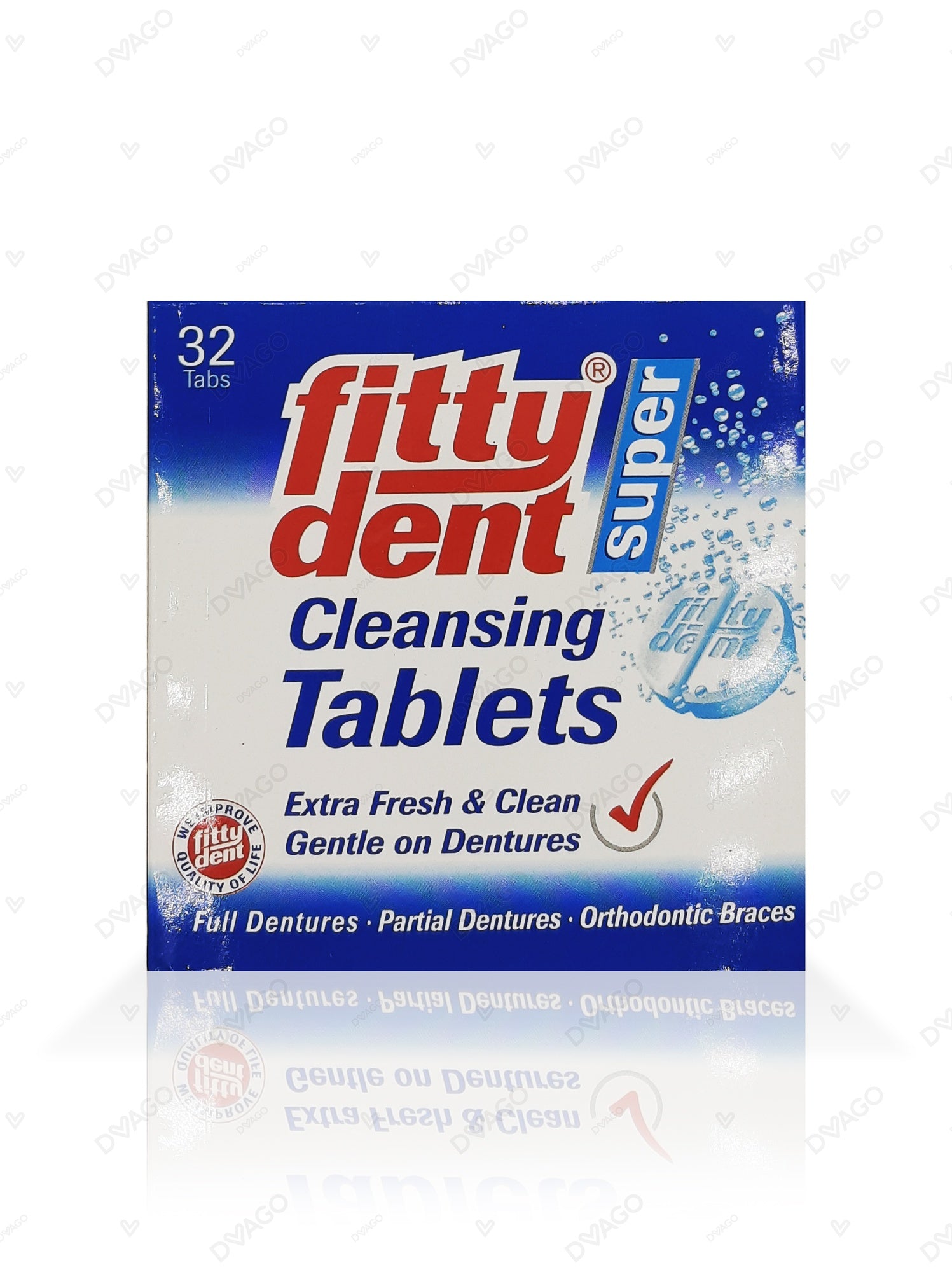 Fittydent Denture Cleansing Tablets (1 Box = 8 Strips) (1 Strip = 4 Tablets)