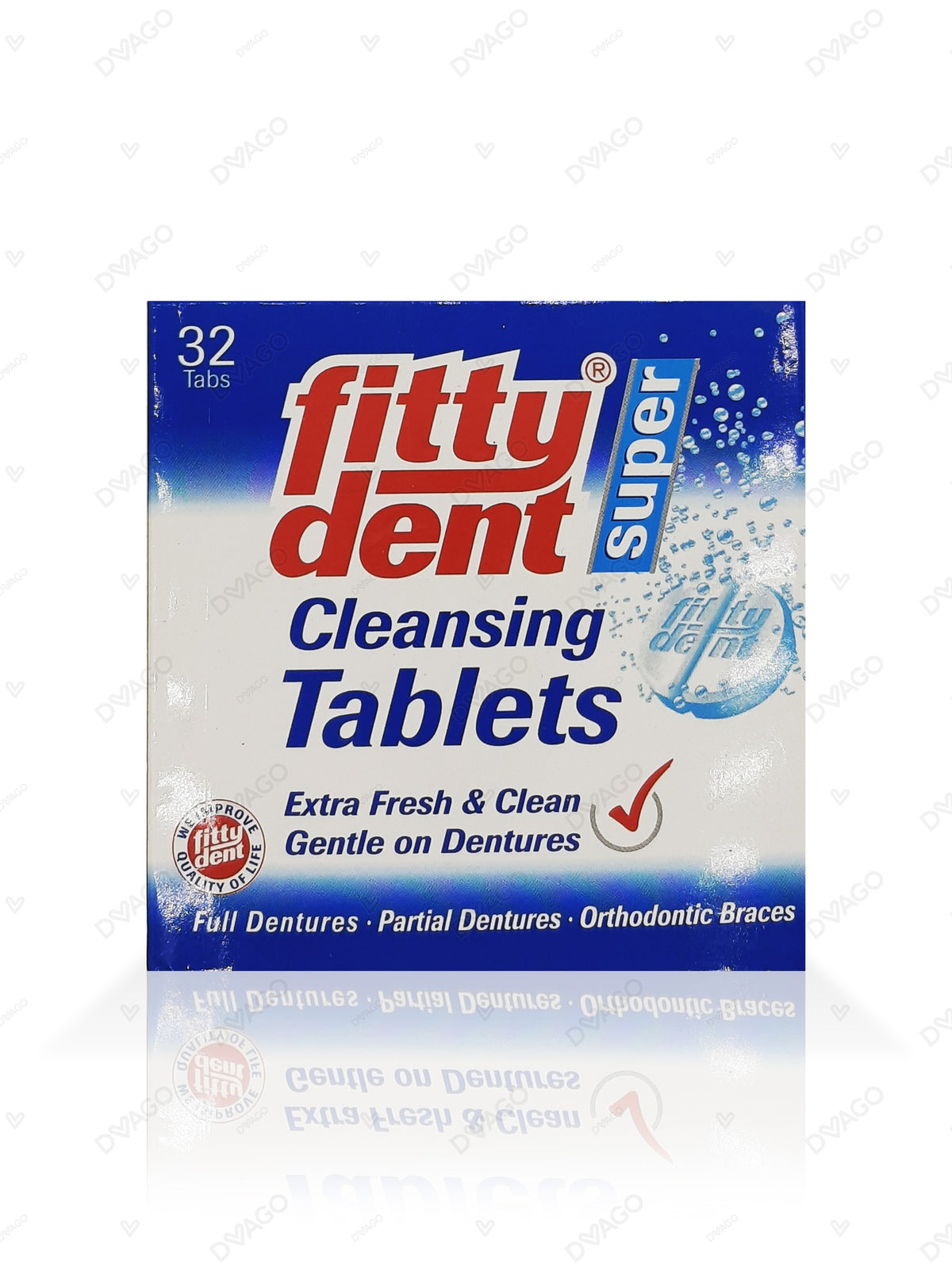 Fittydent Denture Cleansing Tablets (1 Box = 8 Strips) (1 Strip = 4 Tablets)