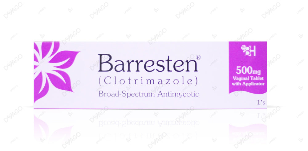 Barresten Vaginal Tablets 500mg (1 Box = 1 Strip)(1 Strip = 1 Tablet)
